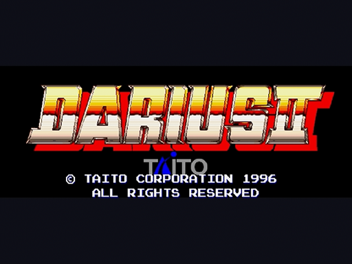 Darius II title screen for Sega Saturn